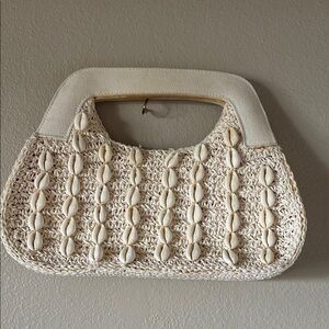 L*Space Cream Shell-Accented Clutch